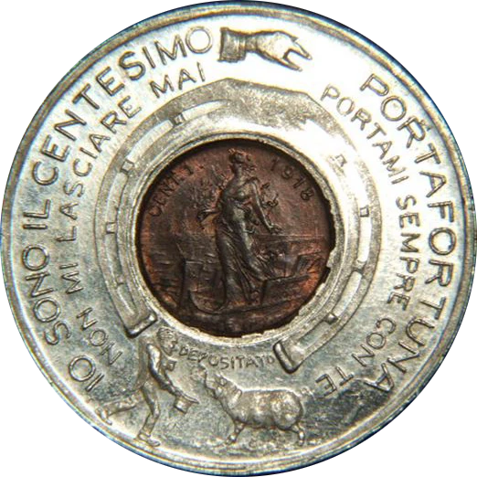 Gettone 3° tipo 'Pubblicitario' Pola (rovescio) Modoetia Numismaticae