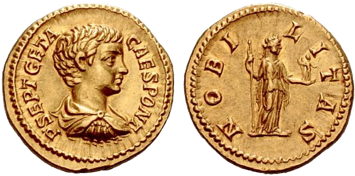 nobilitas aureo geta cesare