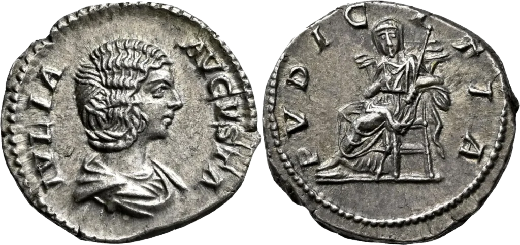 pudicitia denario domna iulia