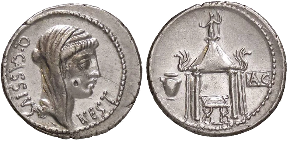 vesta denario cassio