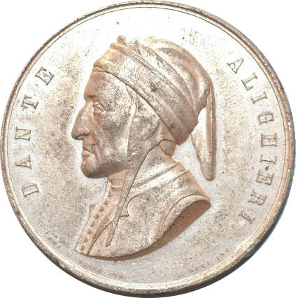 Duprè G.- Gori L. (1865), Medaglia di Dante Alighieri Museo Diocesano Tridentino (Trento). Modoetia Numismaticae