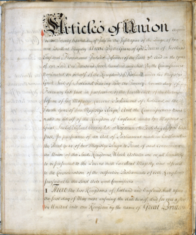 articles of union 1707